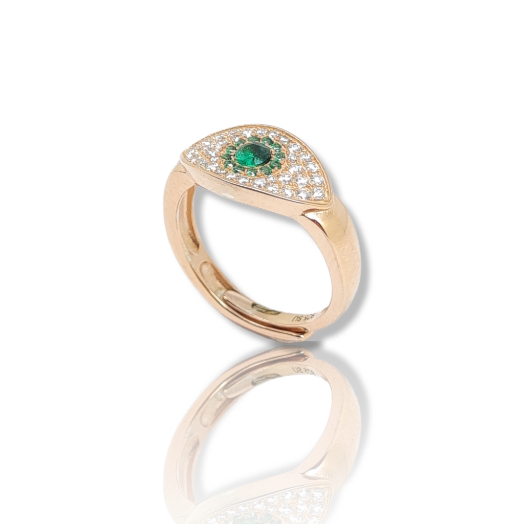 Anello in argento 925° dorato (code FC001787)