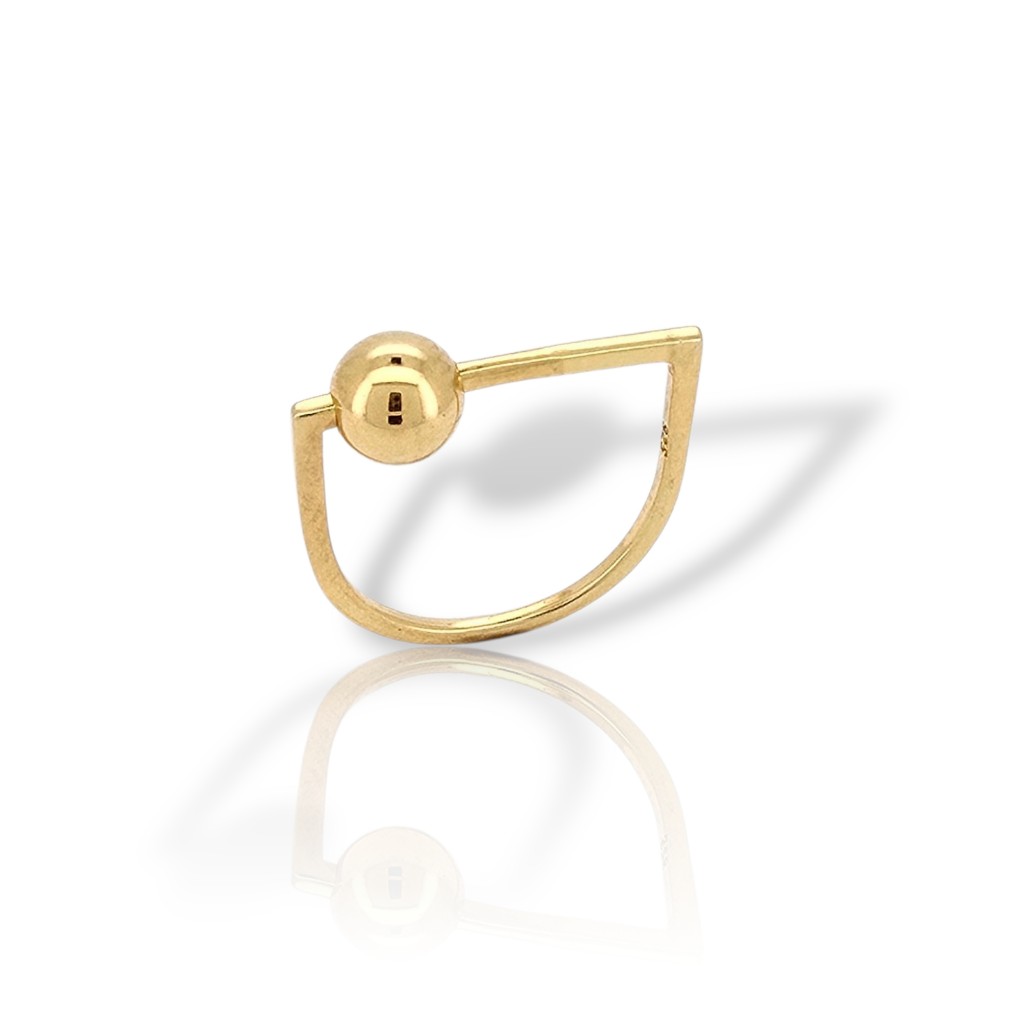 Δαχτυλίδι απο επιχρυσωμένο ασήμι 925°  (code GEM1015)
