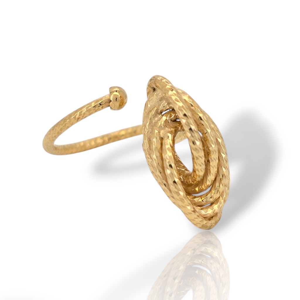 Gold plated silver 925° ring  (code SVX2400177)