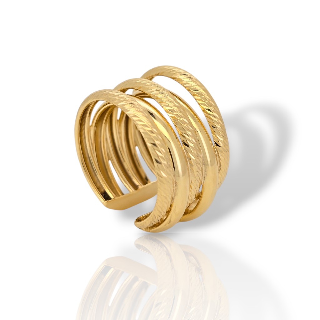 Gold plated silver 925° ring  (code SVX2402592)