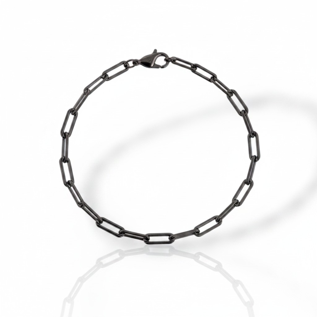 Black platinum plated silver 925º bracelet (code FC006882)