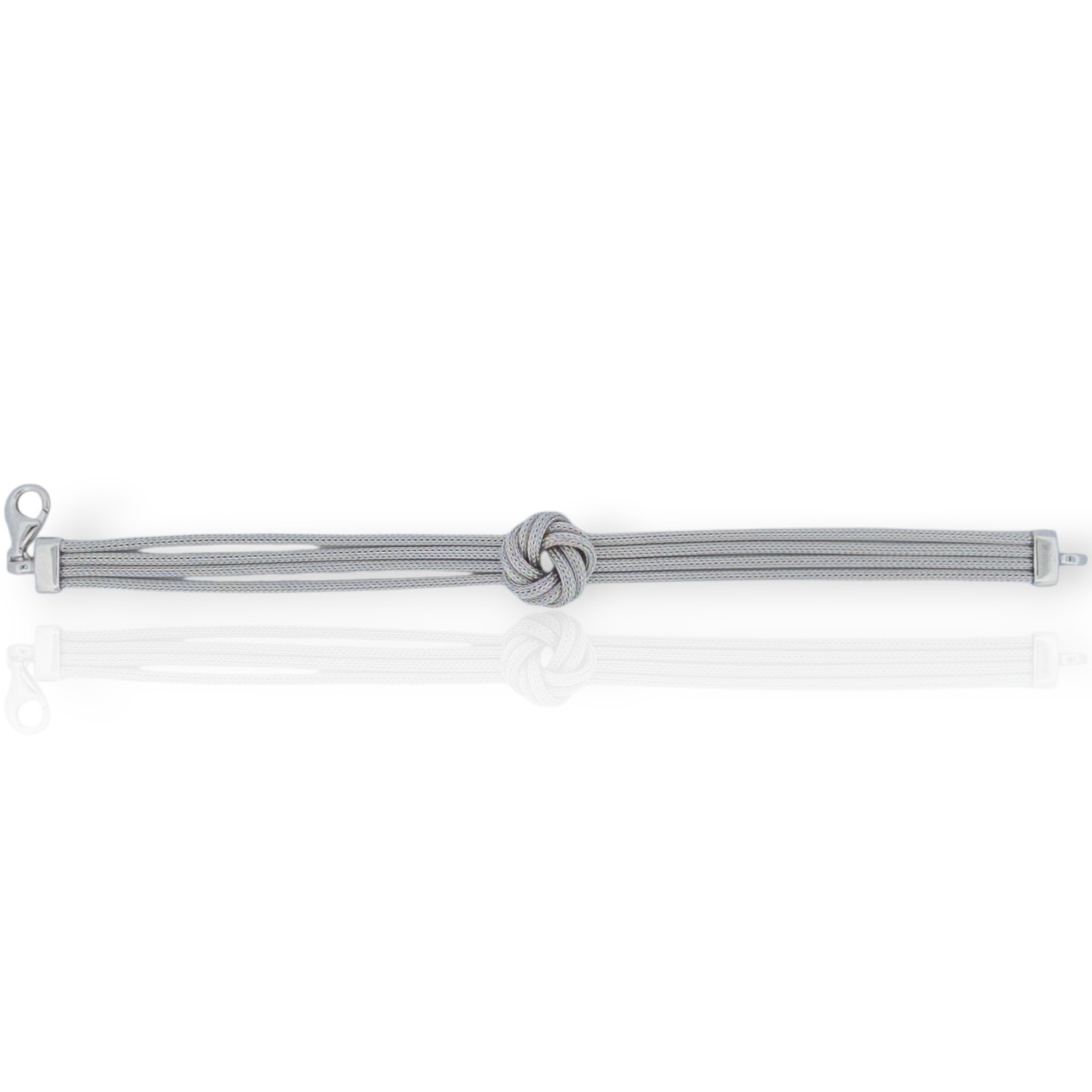 Βραχιόλι κόμπος απο επιπλατινωμένο ασήμι 925 (code SVX1403098) 