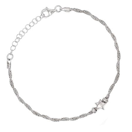 Βραχιόλι απο επιπλατινωμένο ασήμι 925 ( code SVX2401423 ) 