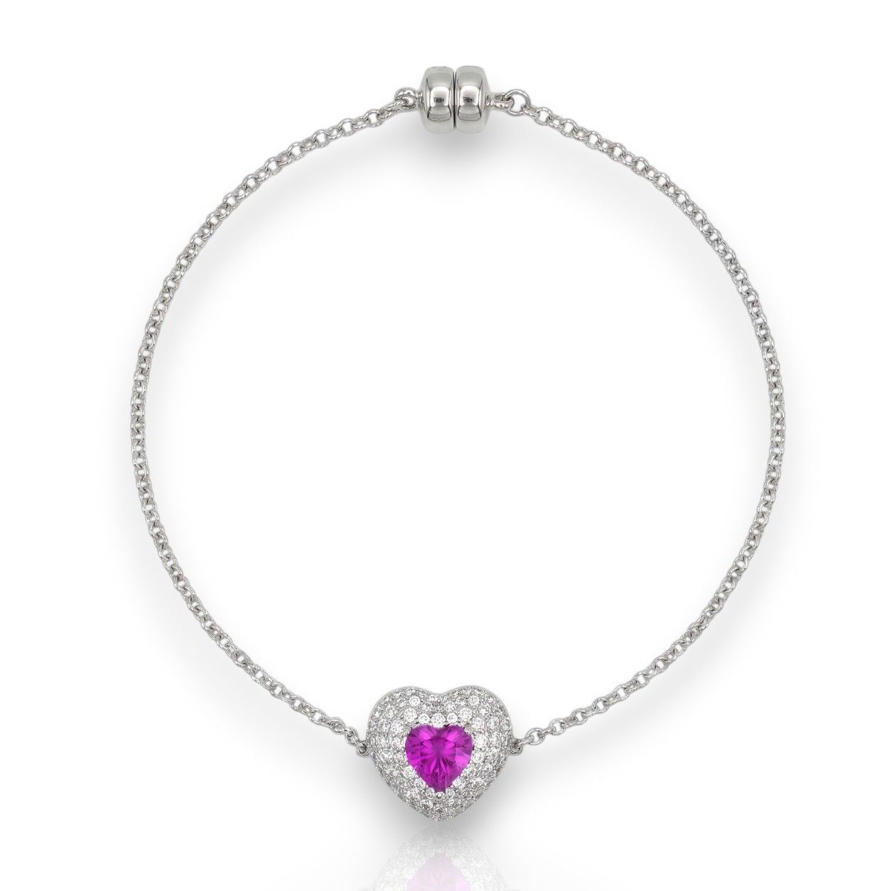 Bracciale Cuore in argento 925° rodiato (code FC002795)
