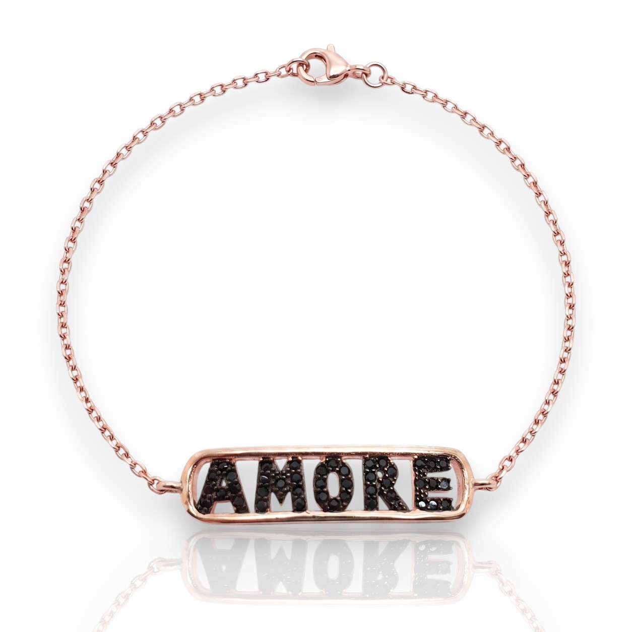 Bracciale AMORE  in argento 925º dorato