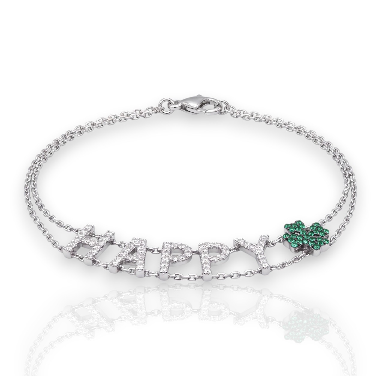 Bracciale HAPPY in argento 925º rodiato (code FC005083)