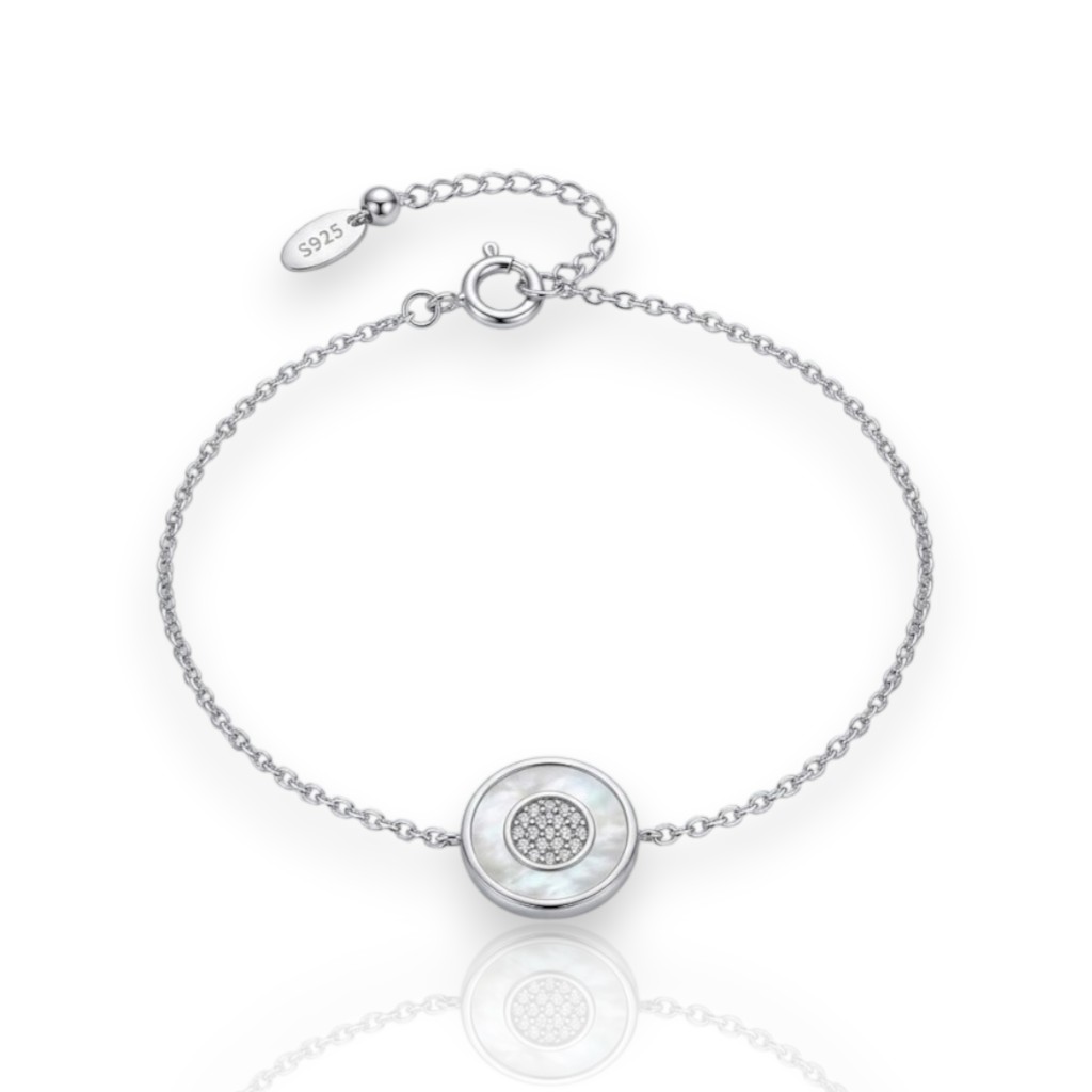 Bracciale in argento 925º rodiato   (code FC006736)