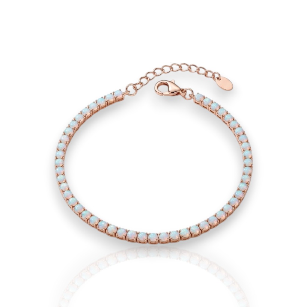 Tennis in argento 925º dorato oro Rosa 2.8mm  (code FCM002707)