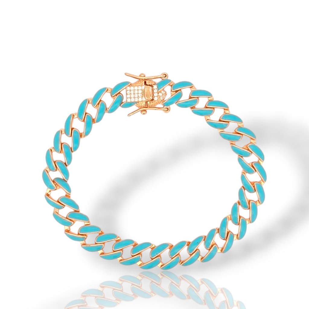 Rose gold plated silver 925º bracelet (code FCM002737)