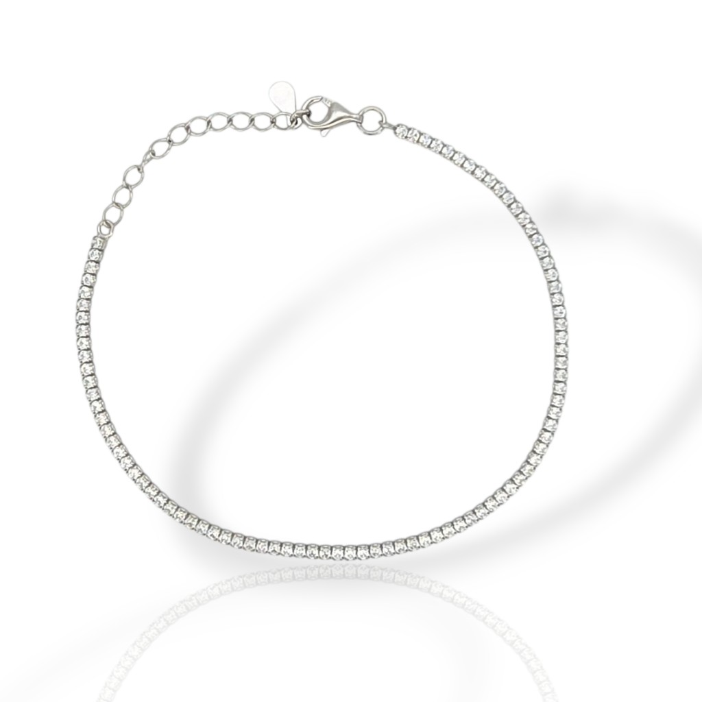 Ριβιέρα ασημένια 925° επιπλατινωμένη (code GEM1485)