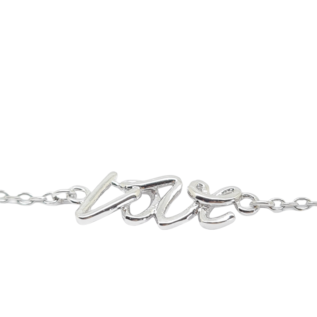Bracciale LOVE in argento 925º rodiato  (code FC001485)