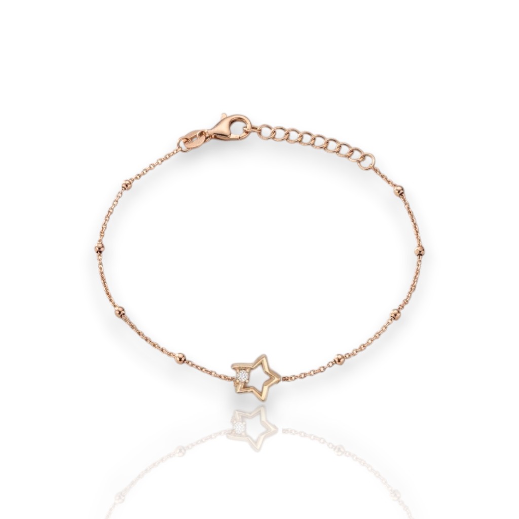 Bracciale stella in argento 925° dorato (code SHK00879)