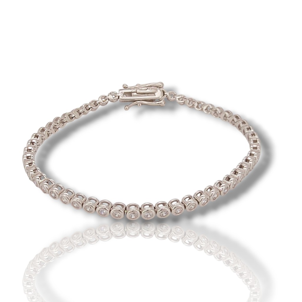 Tennis in argento 925º rodiato 2.8mm  (code SHK915130Β)