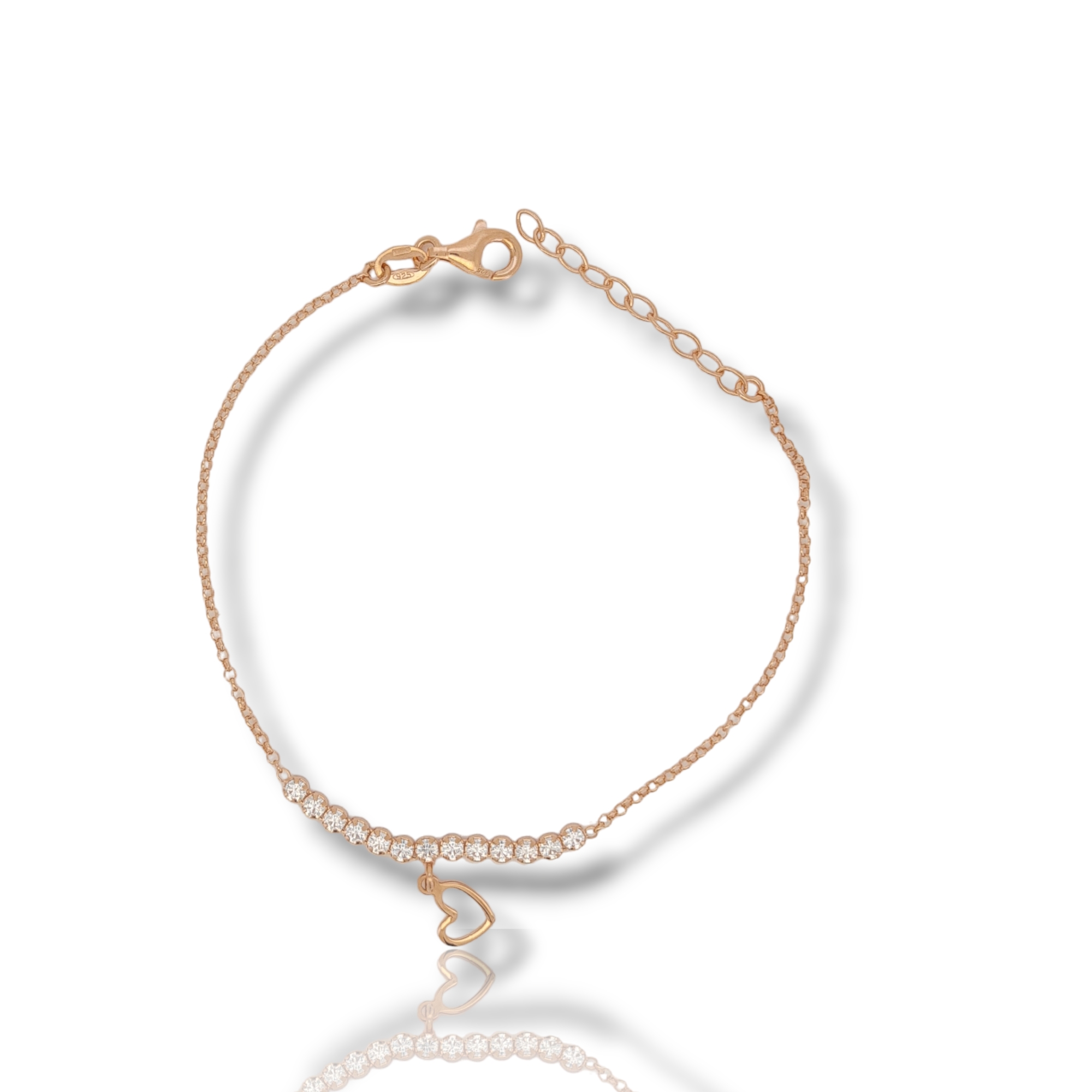 Rose gold plated silver 925° bracelet (code SHK756R)