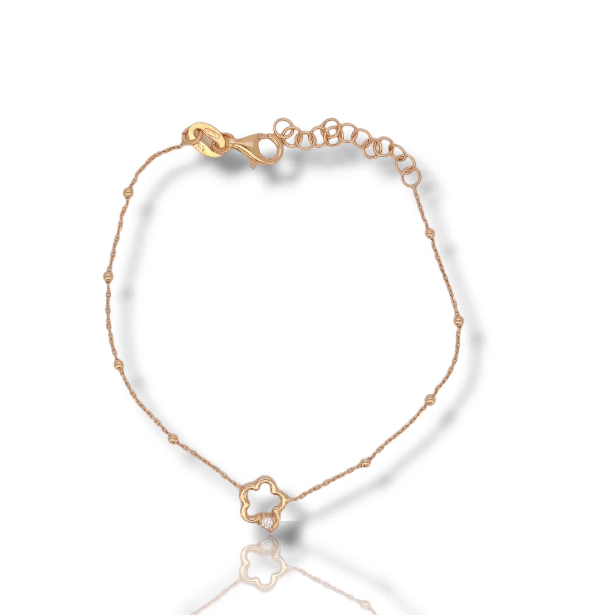 Rose gold plated silver 925° bracelet (code SHK878)