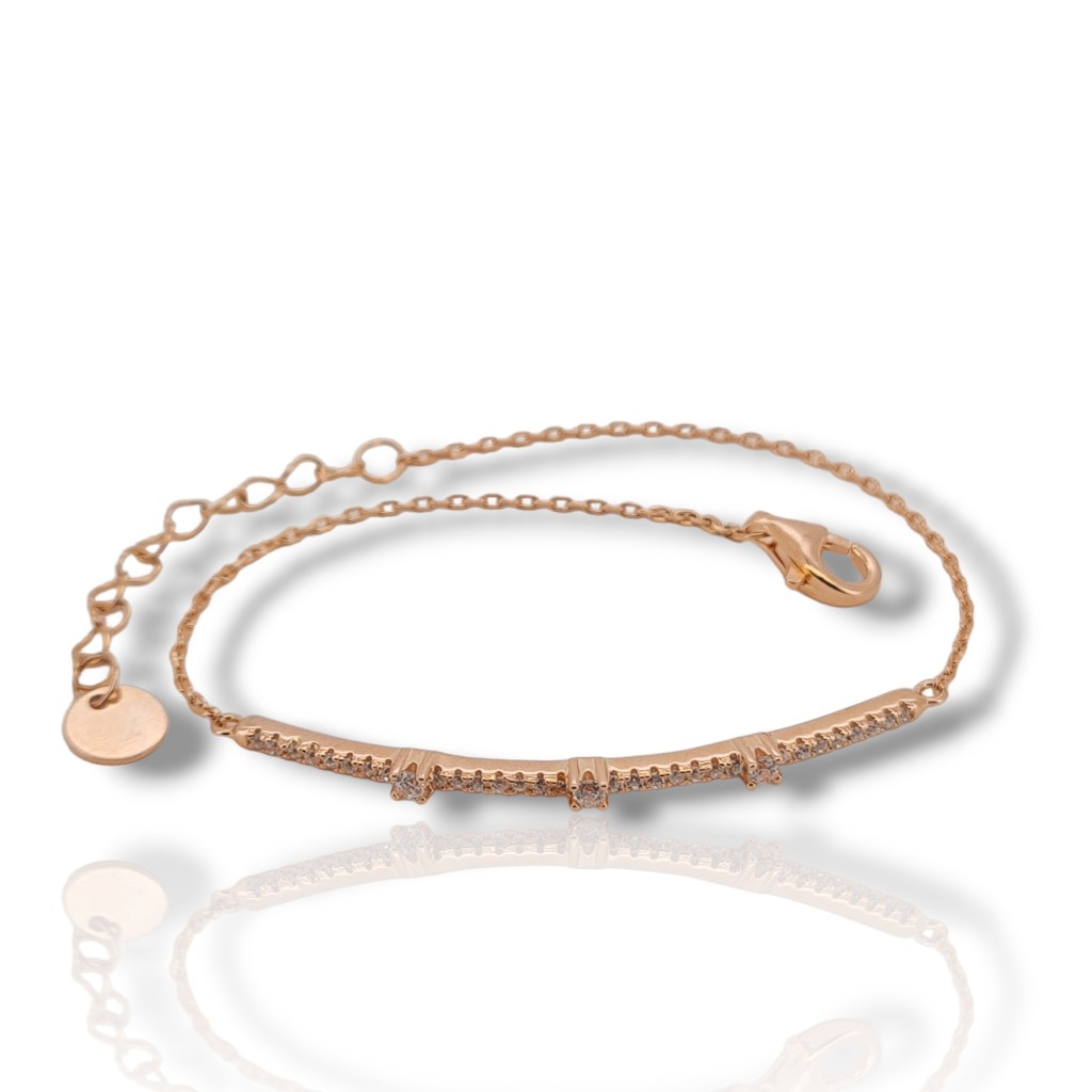 Bracciale in argento 925º dorato oro rosa (code SHK901112R)