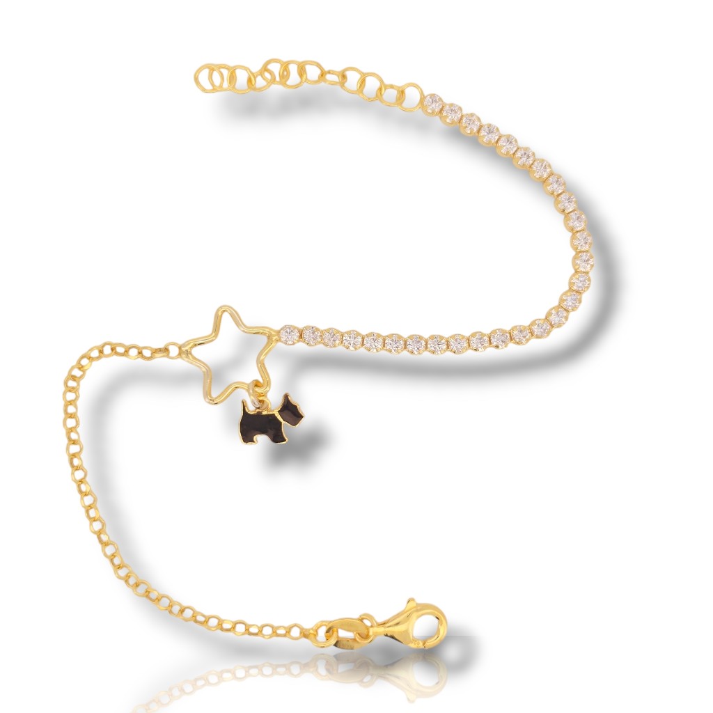 Gold plated silver 925° bracelet  (code SHK905115)