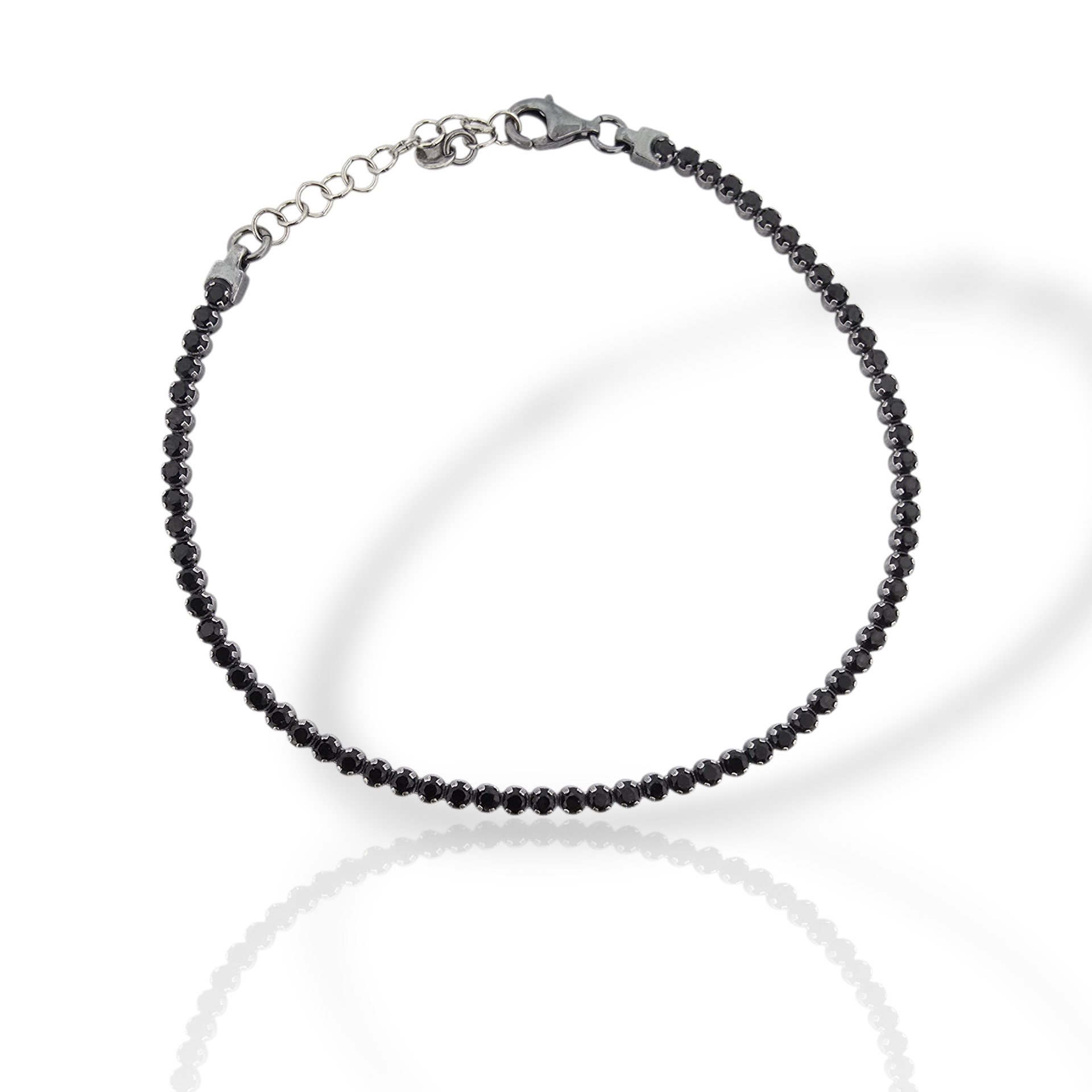 Ριβιέρα ασημένια 925° επιπλατινωμένη  (code SHK905121)