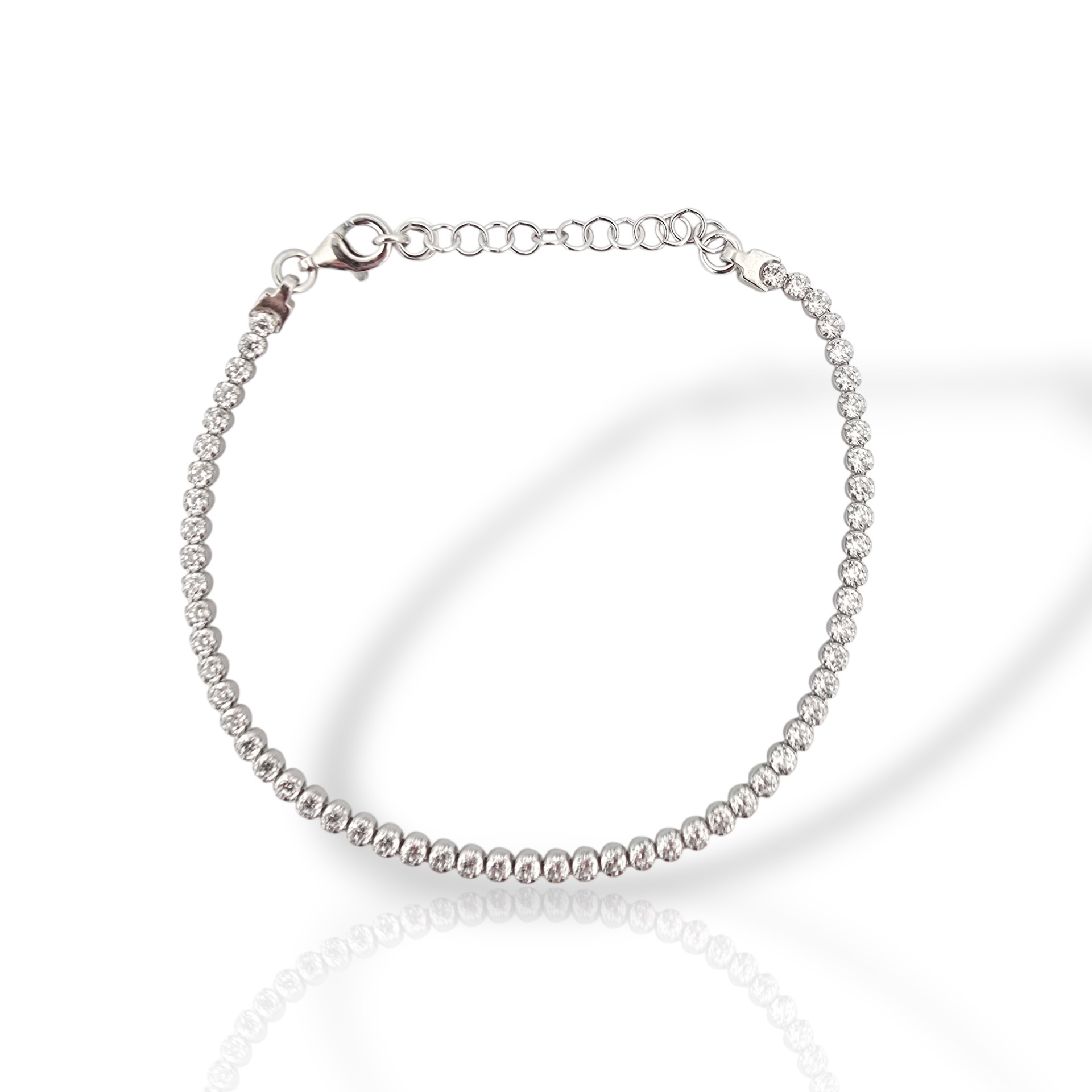 Ριβιέρα ασημένια 925° επιπλατινωμένη (code SHK905123)