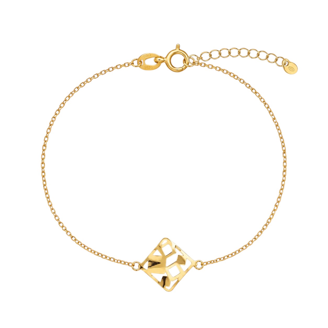 Bracciale in argento 925° dorato oro Giallo (code SHK90517)