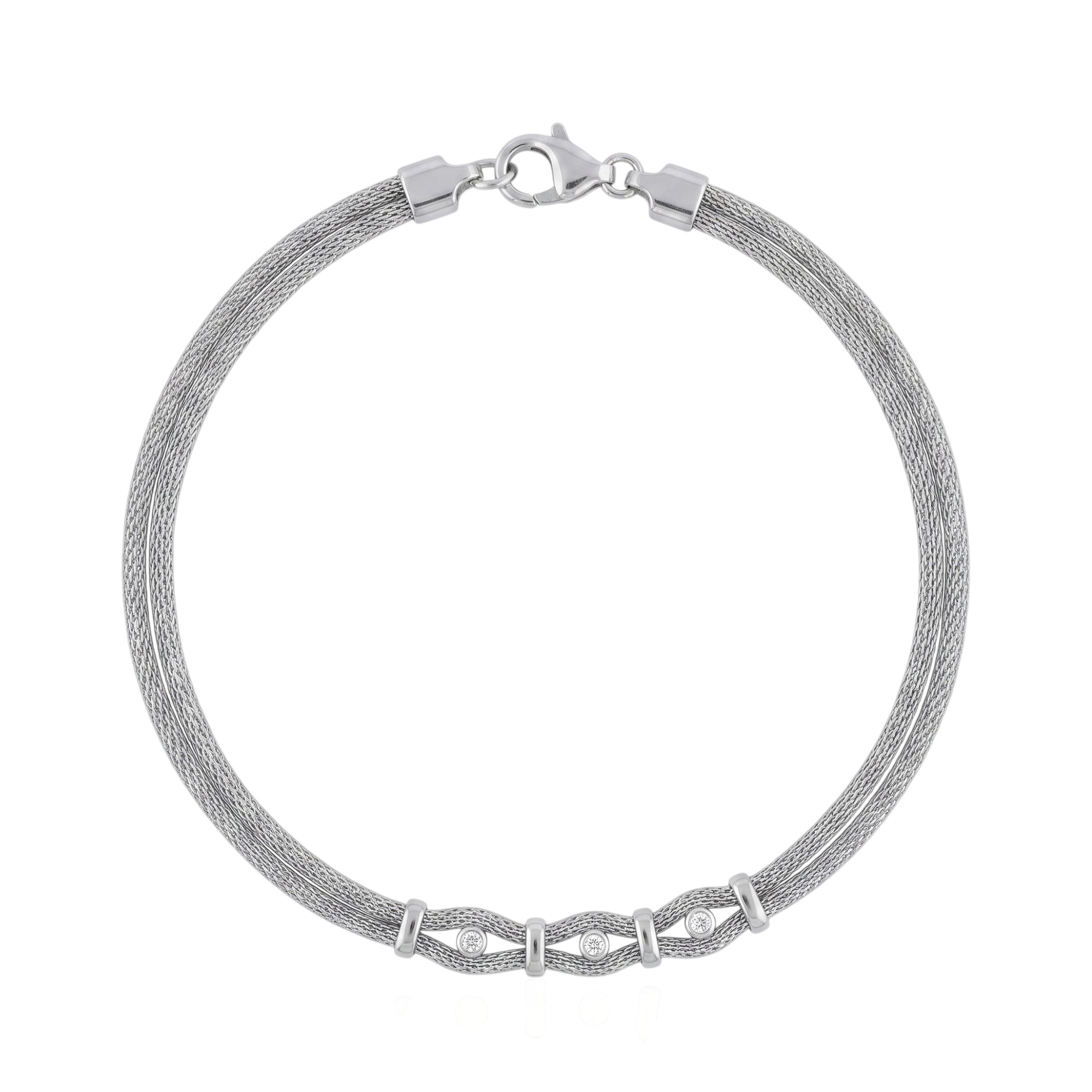 Platinum plated silver 925º brangle (code SVX1500685)