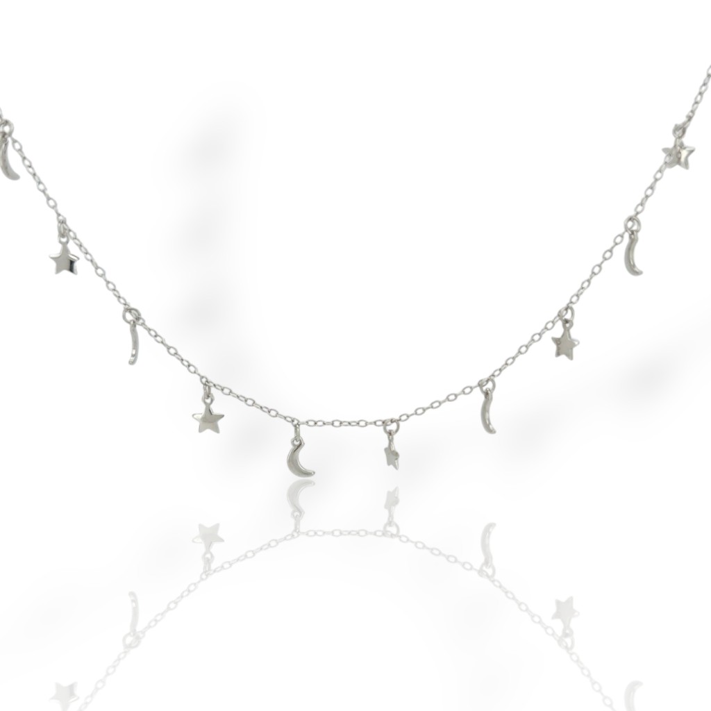 Platinum plated silver 925° necklace   (code FC003796)