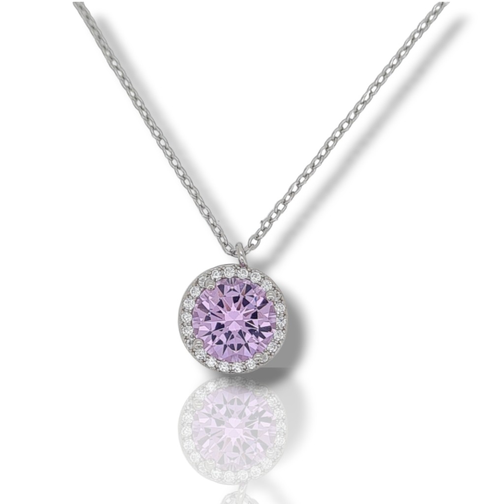 Platinum plated silver 925º necklace (code FC007221)
