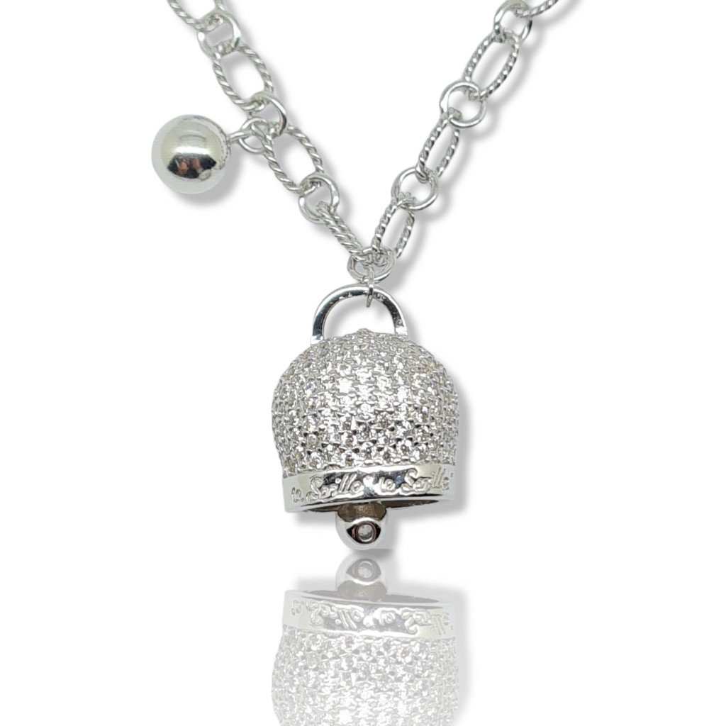 Girocollo in argento 925° rodiato  (code NZB105316)