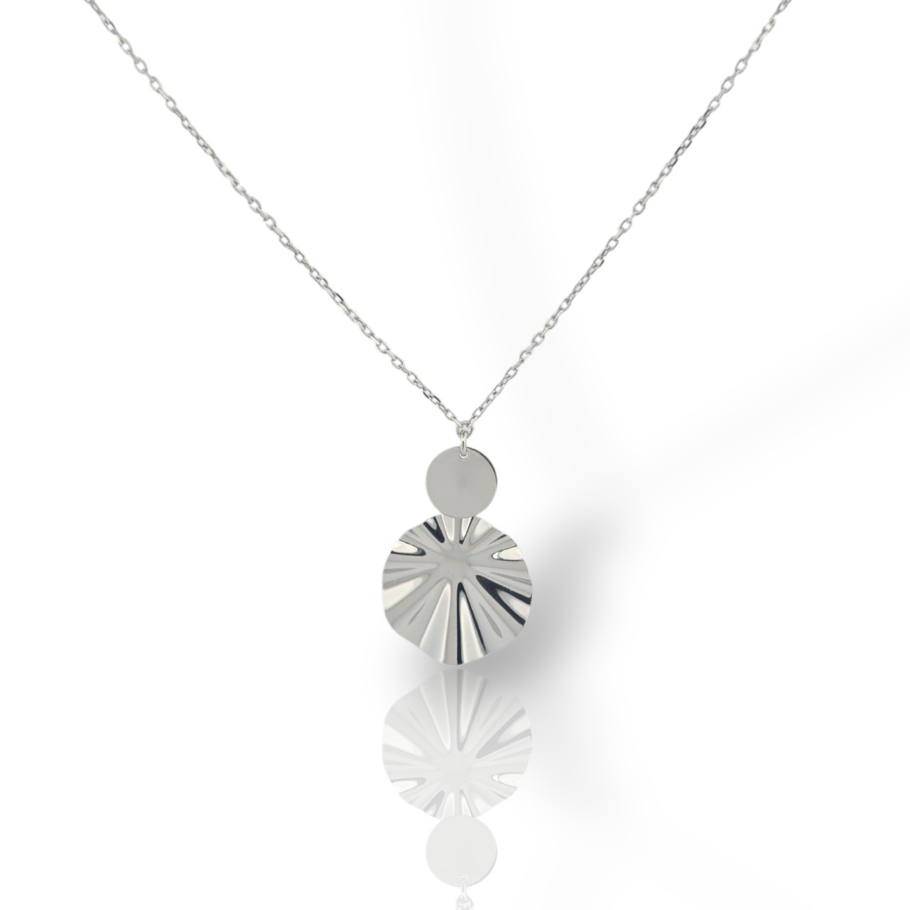 Platinum plated silver necklace (code SVX2500923)