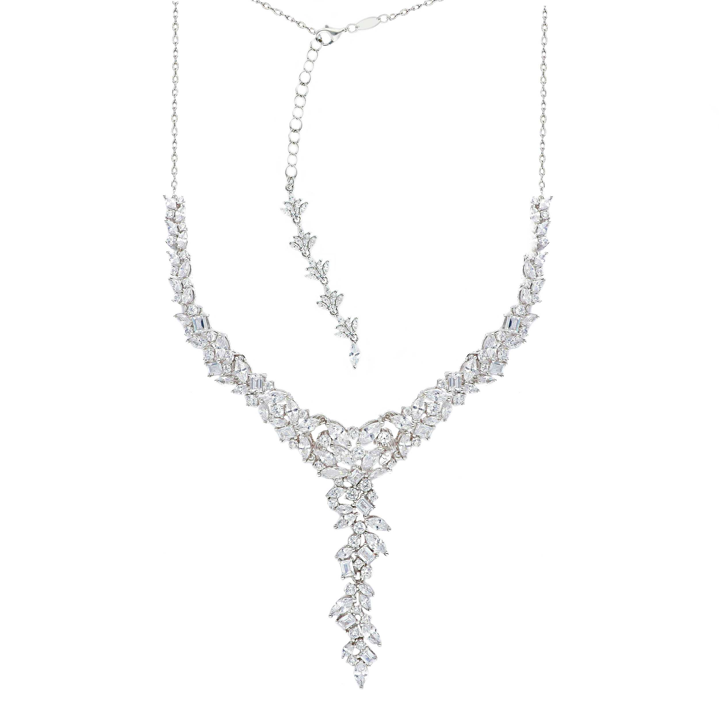 Collana Sposa in Argento 925 con Zirconi (S277230)