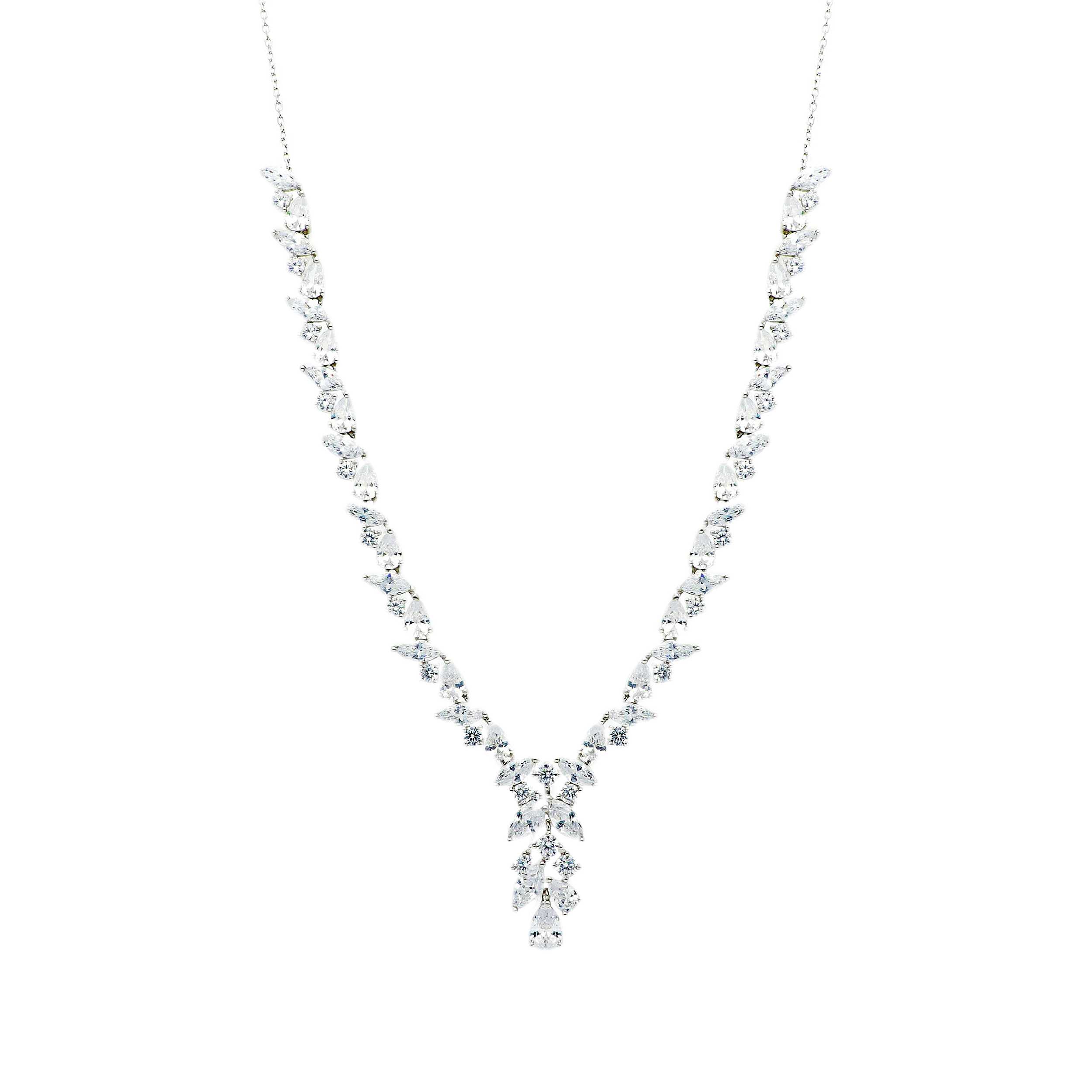 Collana Sposa in Argento 925 con Zirconi (S282633)