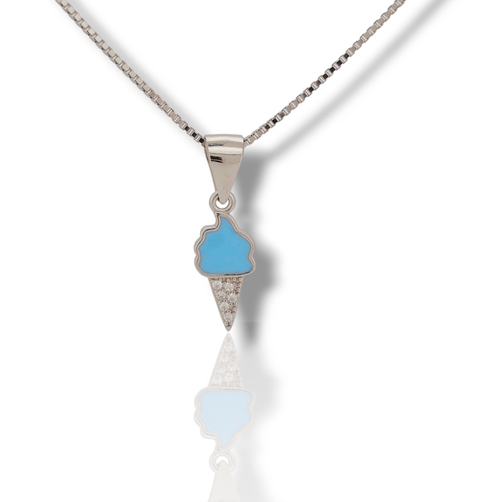 Collana in argento con piccolo gelato (code: FC001287)