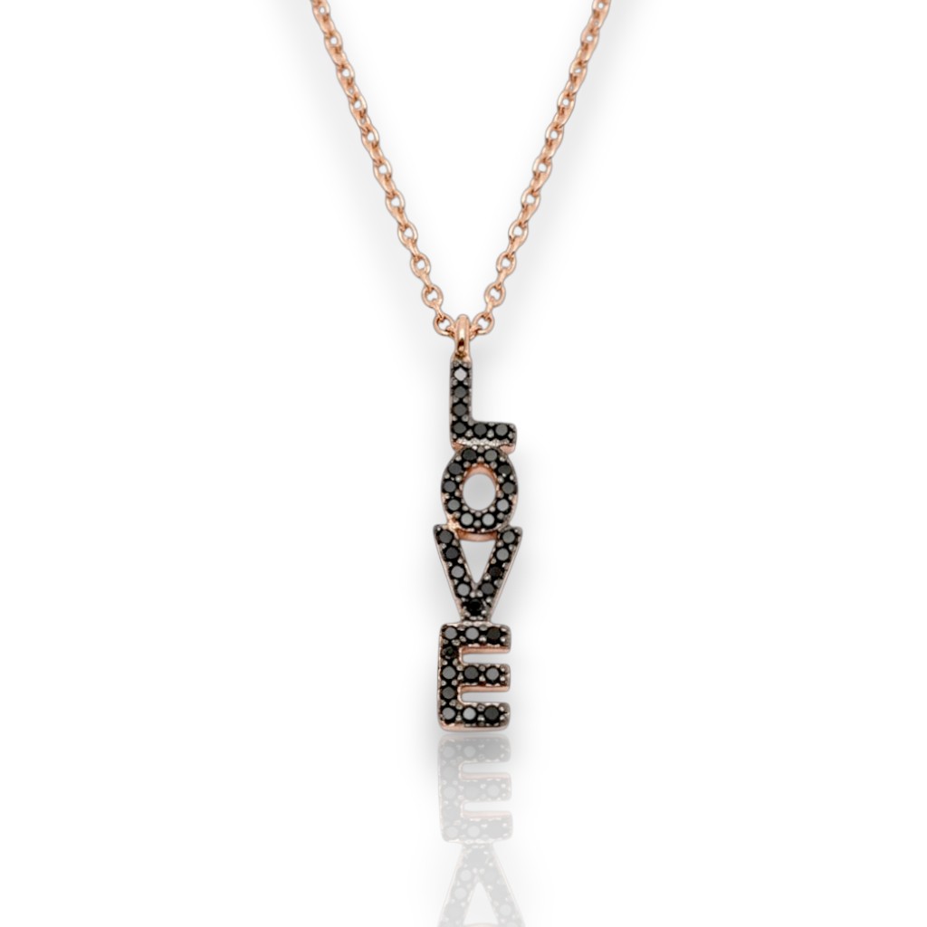 Girocollo LOVE in argento 925° dorato  (code FC001938)