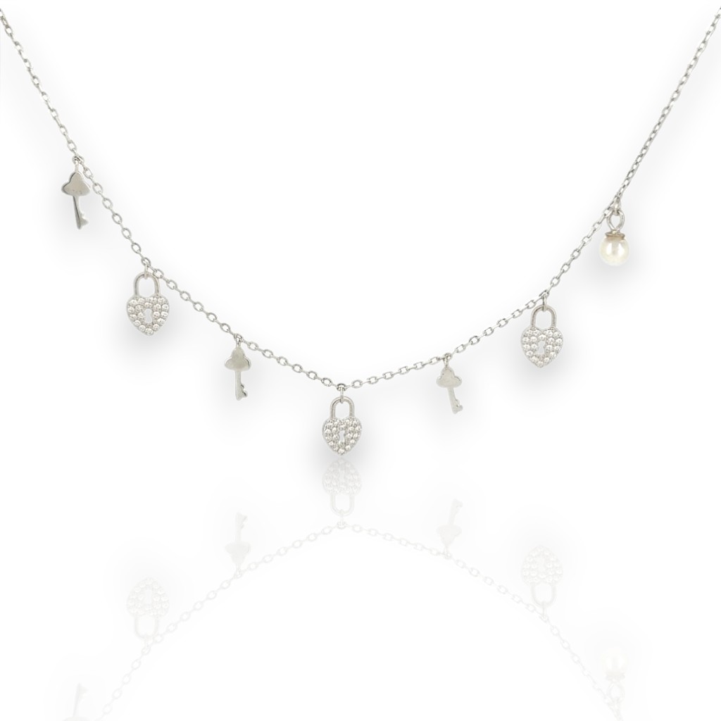Girocollo in argento 925° rodiato   (code FC003961)
