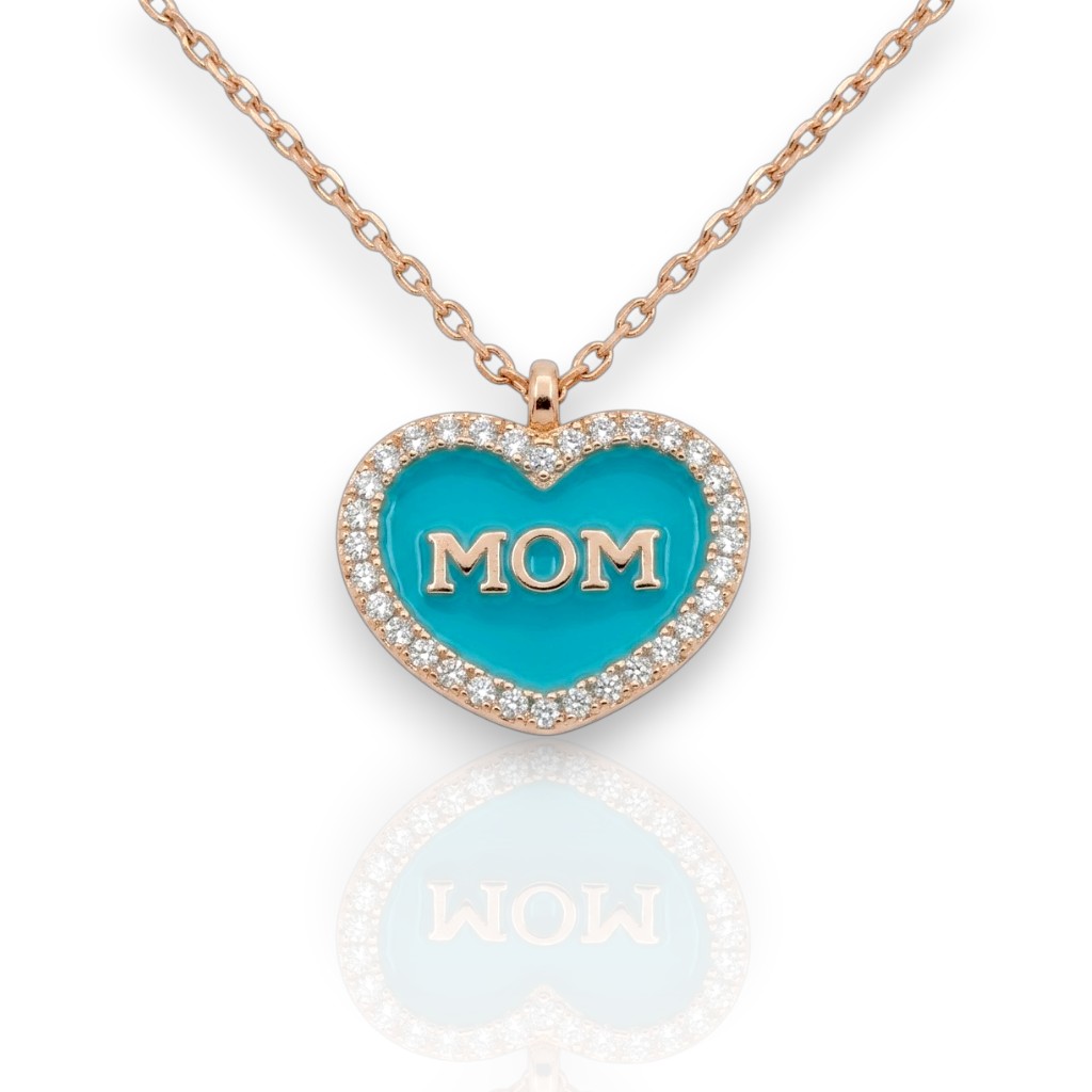 Girocollo Cuore e MOM in argento 925° dorato (code FC005355)
