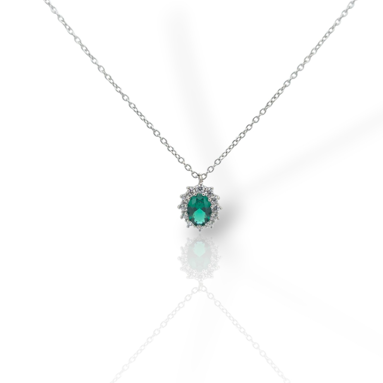 Platinum plated silver 925º necklace (code FC005376)
