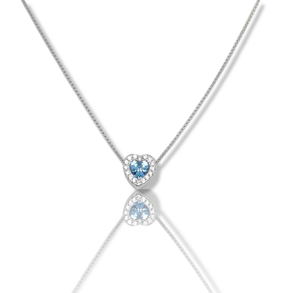 Girocollo Cuore in argento 925° rodiato (code FC005963)