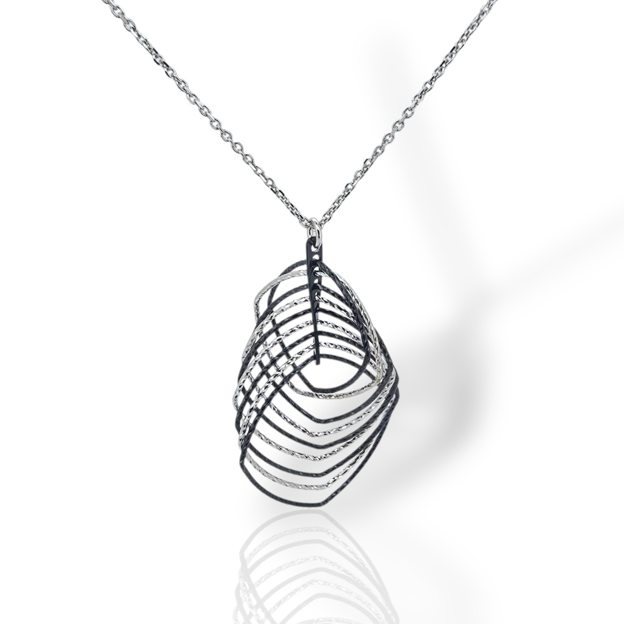 Platinum plated silver 925º necklace (code SVX1600424)