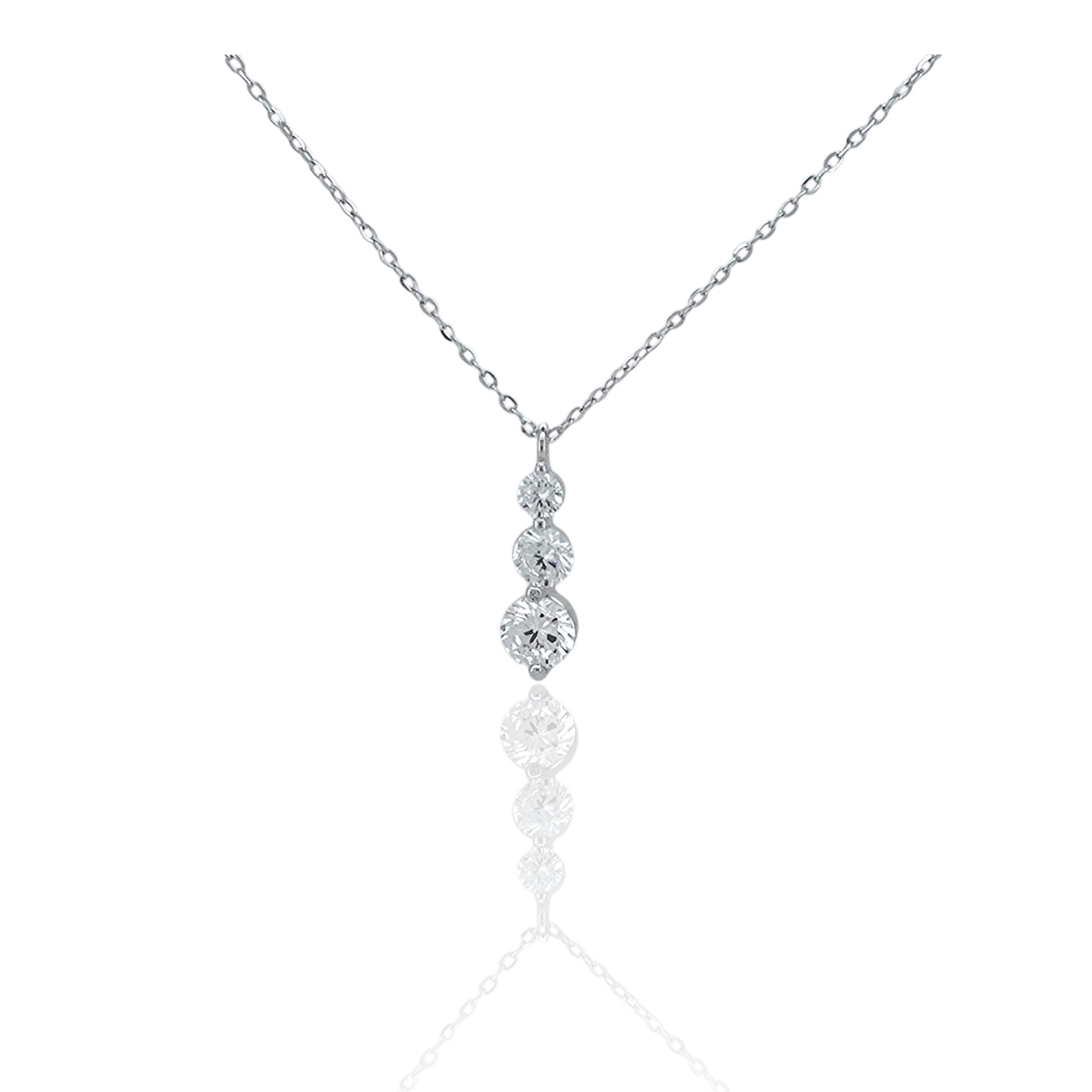 Κολιέ απο επιπλατινωμένο ασήμι 925° (code FC008545)