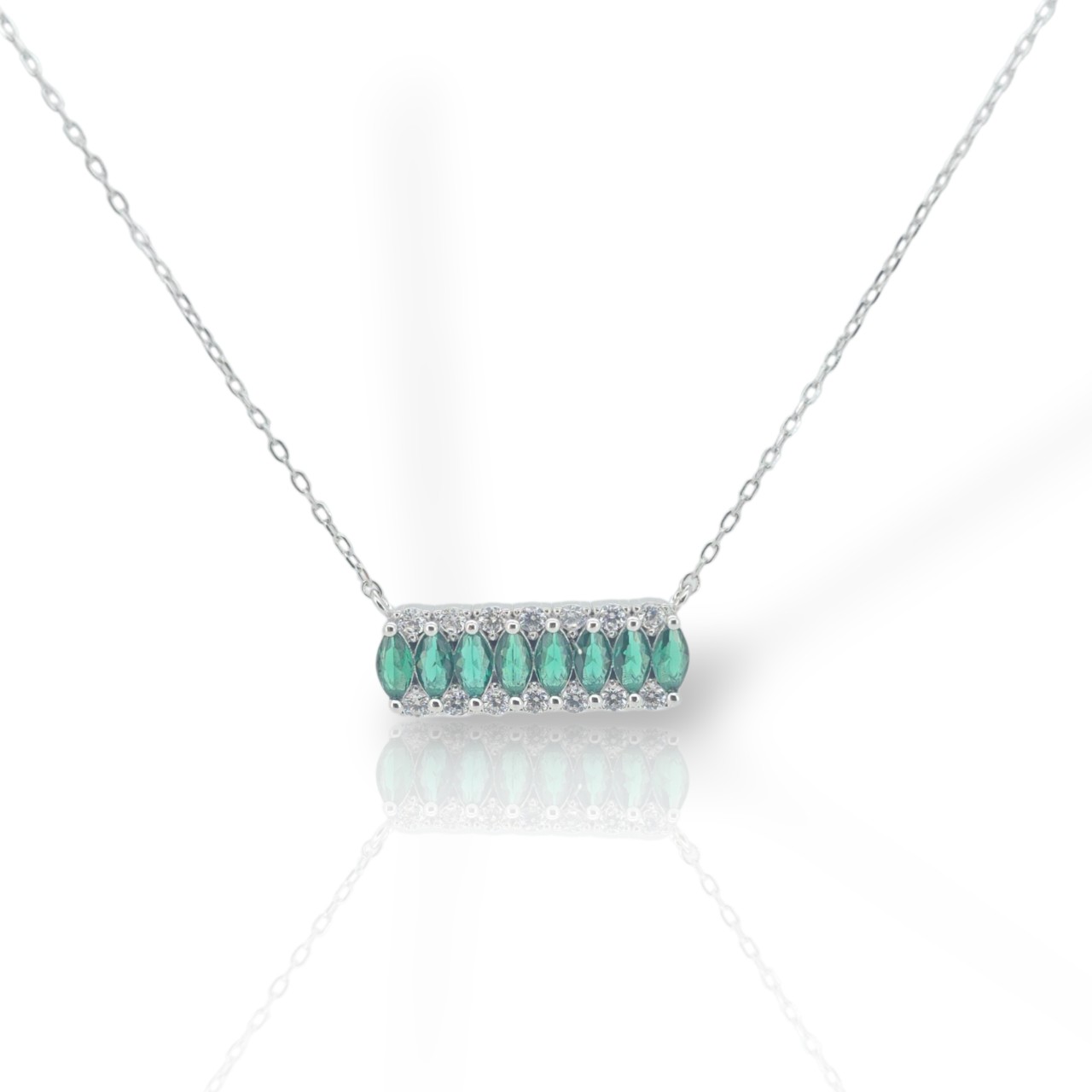 Κολιέ απο επιπλατινωμένο ασήμι 925° (code FC009585)