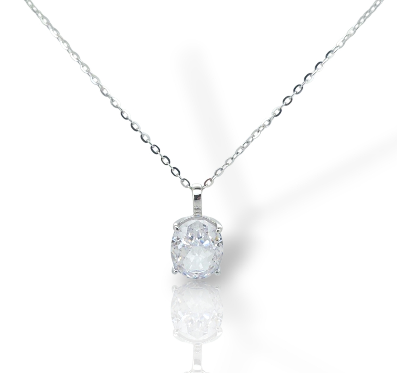 Platinum plated silver 925° necklace  (code FC010961)