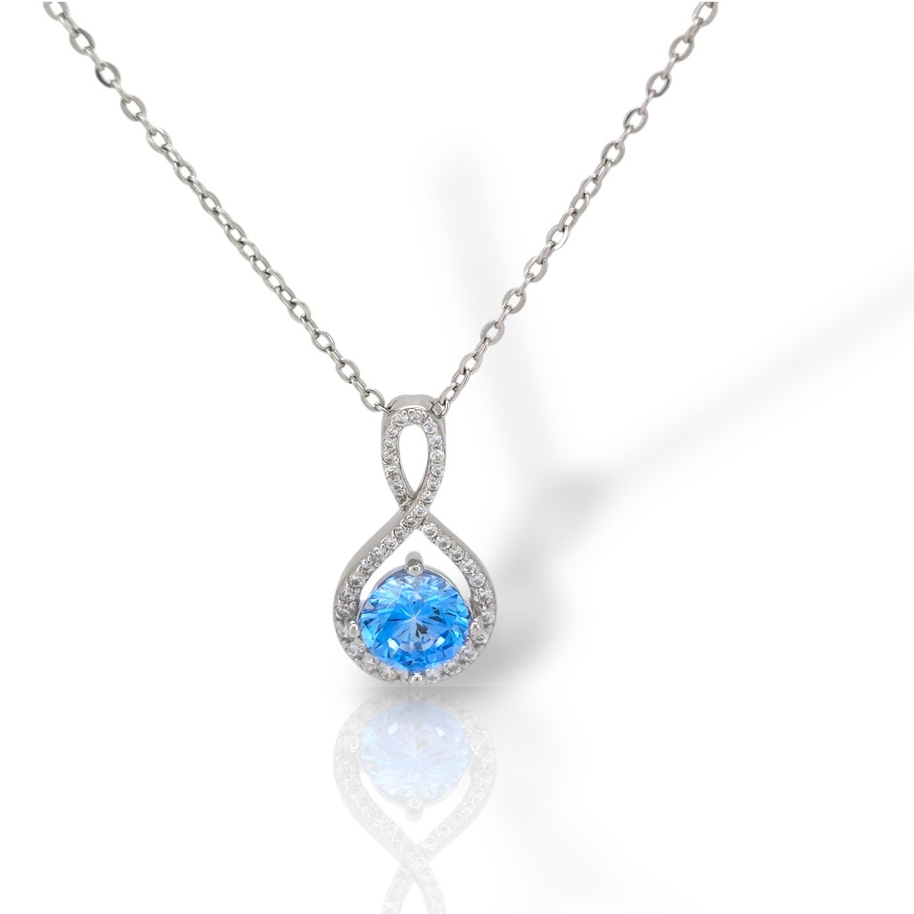 Platinum plated silver 925º necklace (code FC011716)