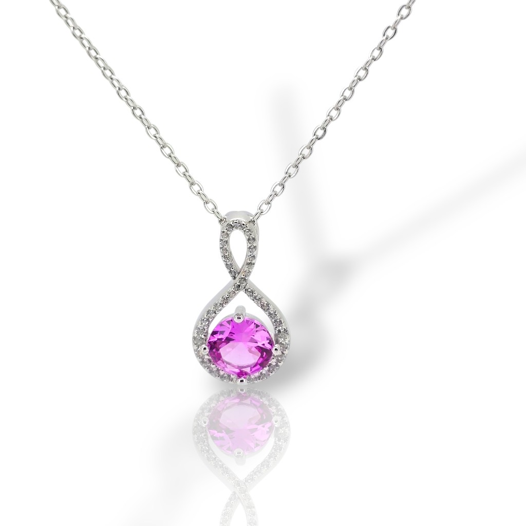 Platinum plated silver 925º necklace (code FC011717)