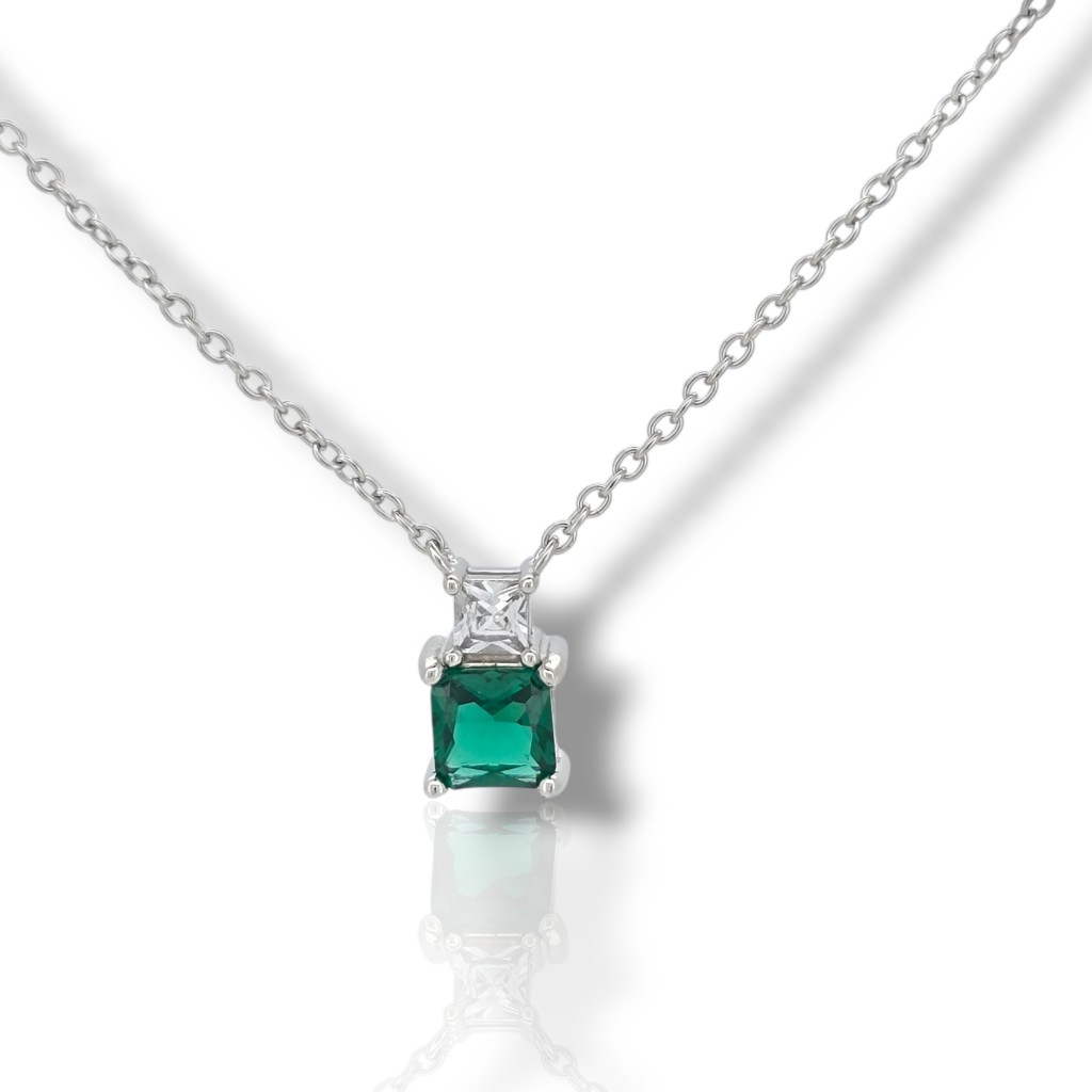 Platinum plated silver 925º necklace (code FC011721)