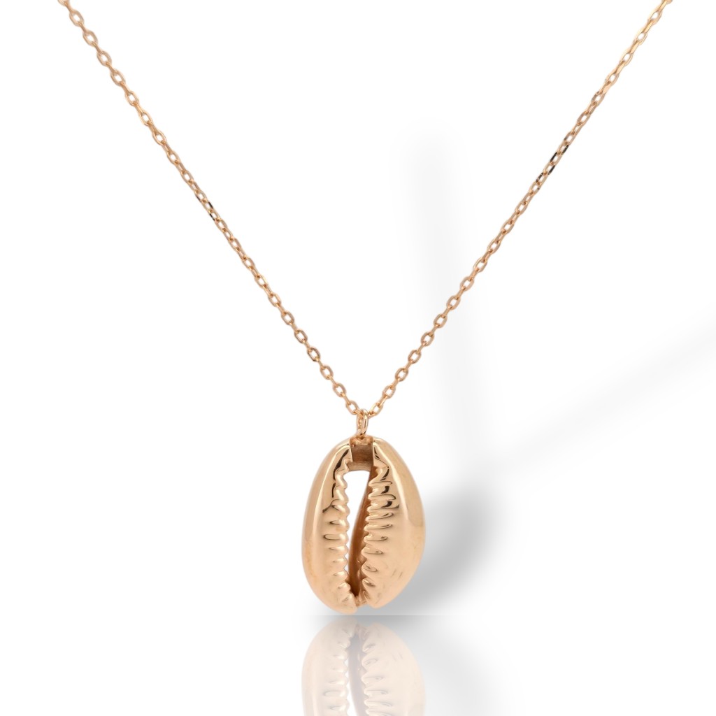 Rose gold plated silver 925° seashell necklace codeFC1928