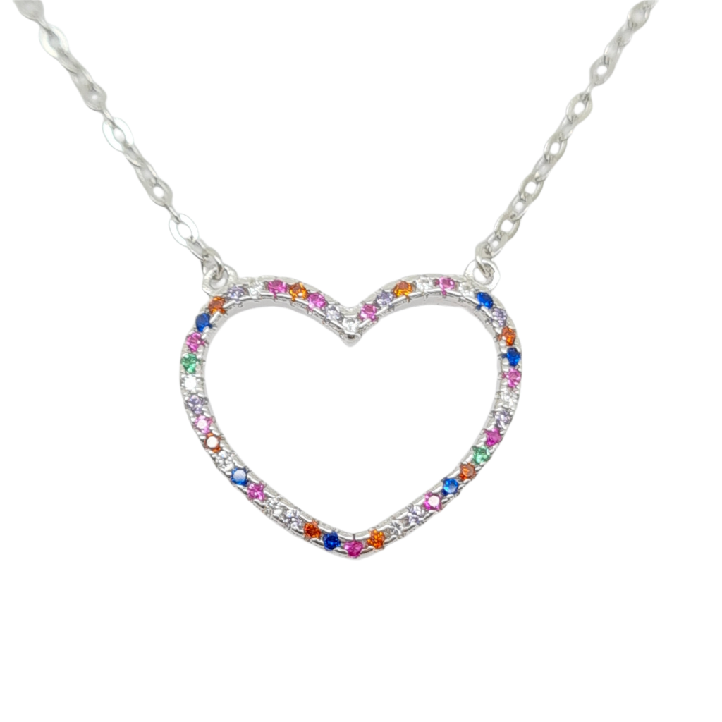 Girocollo Cuore in argento 925° rodiato (code FC003319)