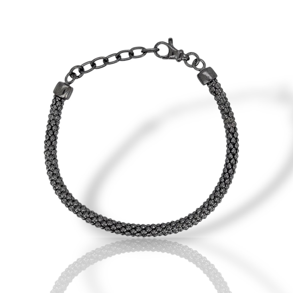 Black Platinum plated silver 925º brangle (code SVX1504219)