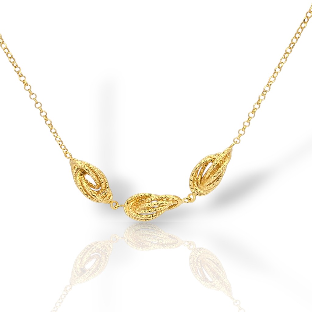 Gold plated silver 925º necklace (code SVX2400013)