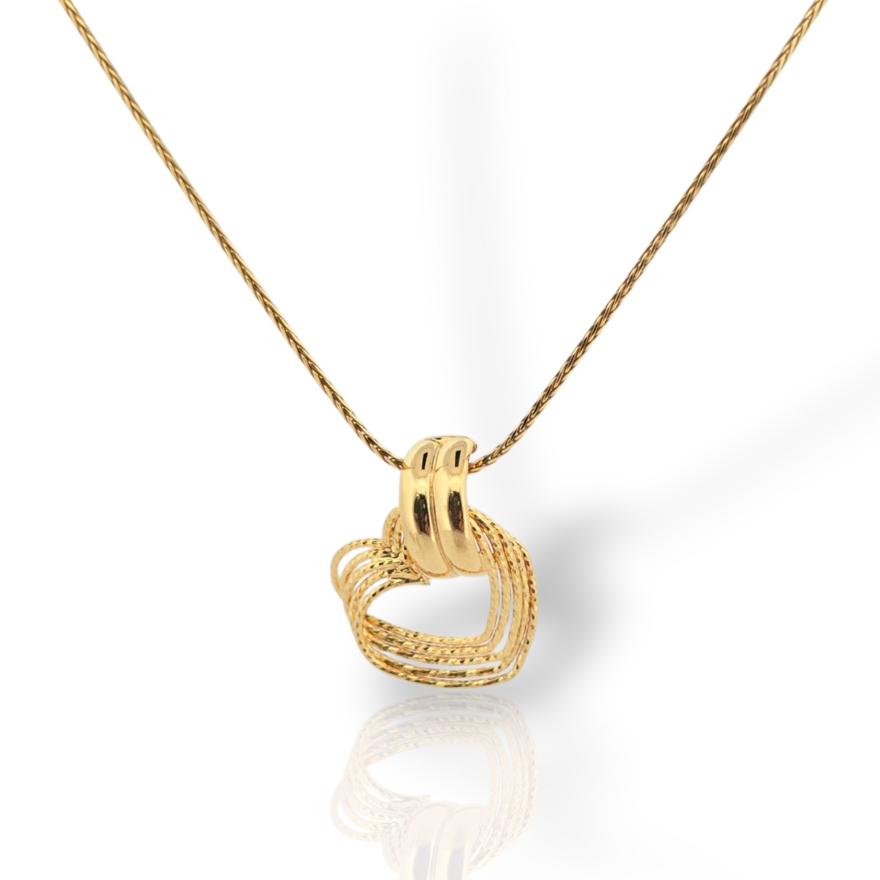 Κολιέ καρδούλα απο ασήμι 925º  επιχρυσωμένο  (code SVX2500863D)