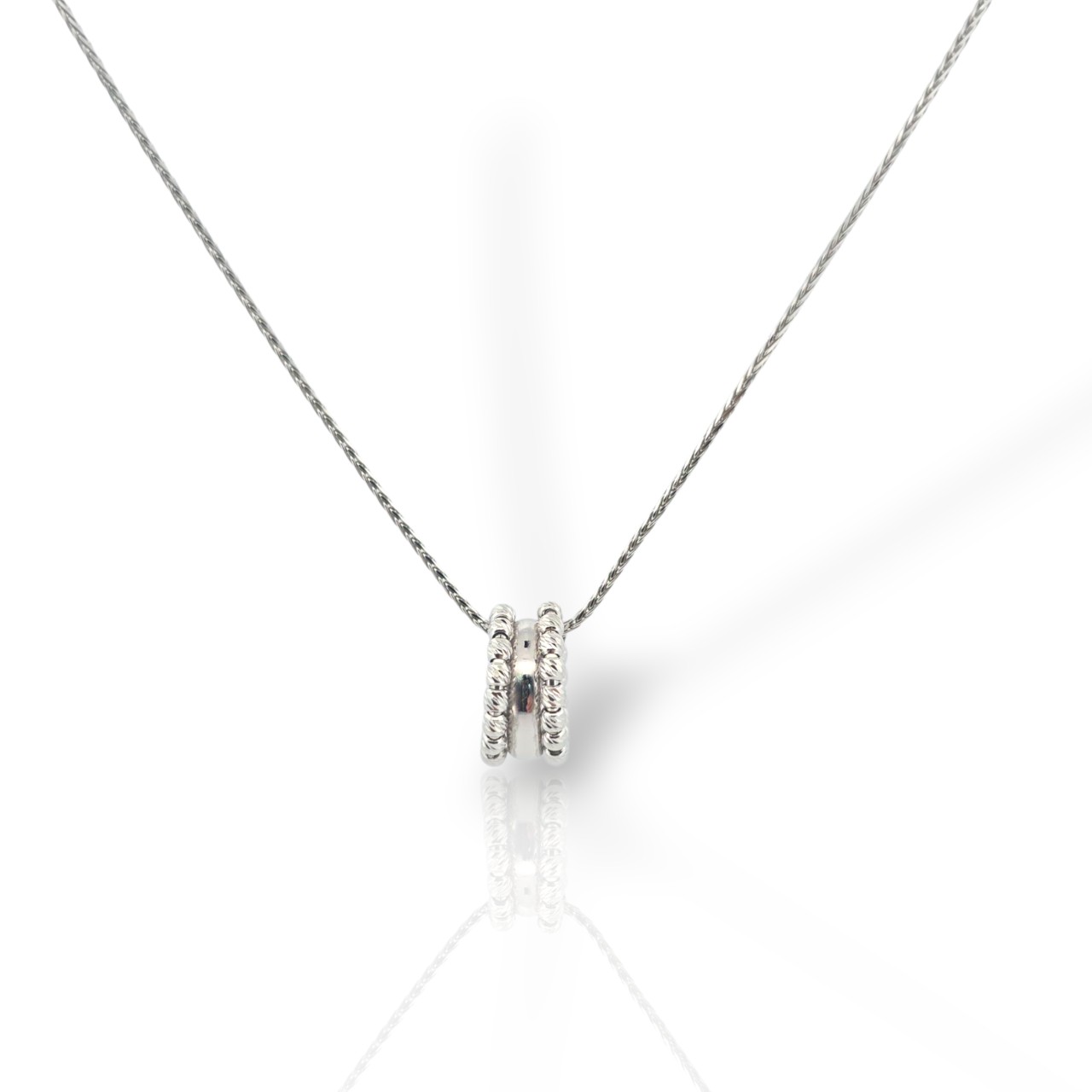 Κολιέ απο επιπλατινωμένο ασήμι 925° (code SVX2501024R)